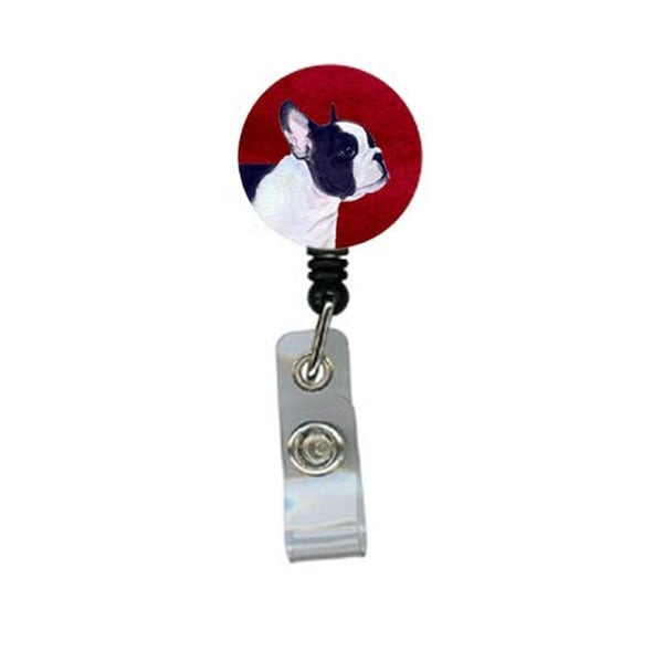 Teacher&Aposs Aid French Bulldog Retractable Badge Reel or ID Holder with Clip TE2902004 - main